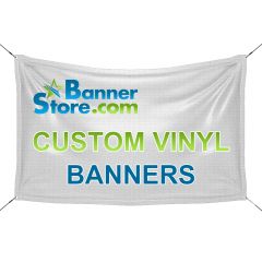 Custom Vinyl Banner Printing | Vinyl Banners with free hems and grommets!